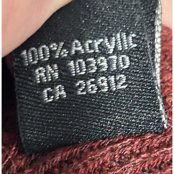 Obey Jobber Beanie Burgundy Heather, One Size - Picture 7 of 7